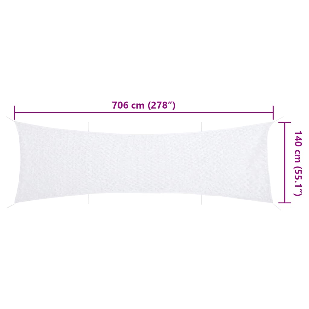 Rete Mimetica con Custodia di Conservazione 706x140 cm Bianca 4008273