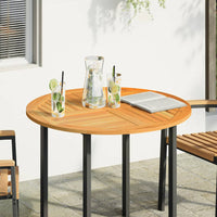 Piano per Tavolo Ø90x2,2 cm Rotondo in Legno Massello di Acacia 4004251