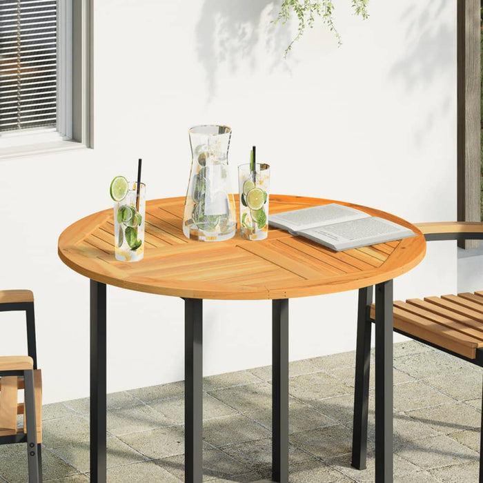 Piano per Tavolo Ø90x2,2 cm Rotondo in Legno Massello di Acacia 4004251