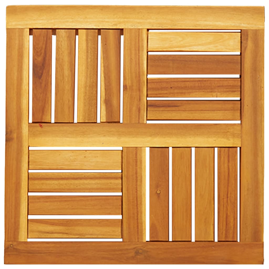 Piano per Tavolo 50x50x2 cm Quadrato Legno Massello di Acacia 4004253