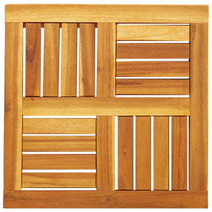 Piano per Tavolo 50x50x2 cm Quadrato Legno Massello di Acacia 4004253