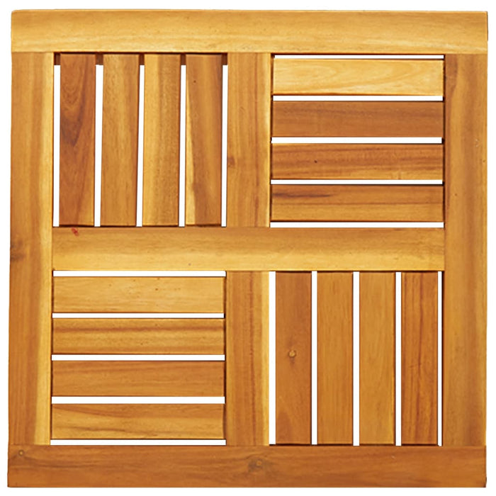 Piano per Tavolo 50x50x2 cm Quadrato Legno Massello di Acacia 4004253