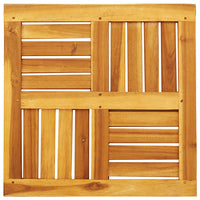 Piano per Tavolo 50x50x2 cm Quadrato Legno Massello di Acacia 4004253