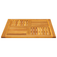 Piano per Tavolo 80x80x2,2 cm Quadrato Legno Massello di Faggio 4004256