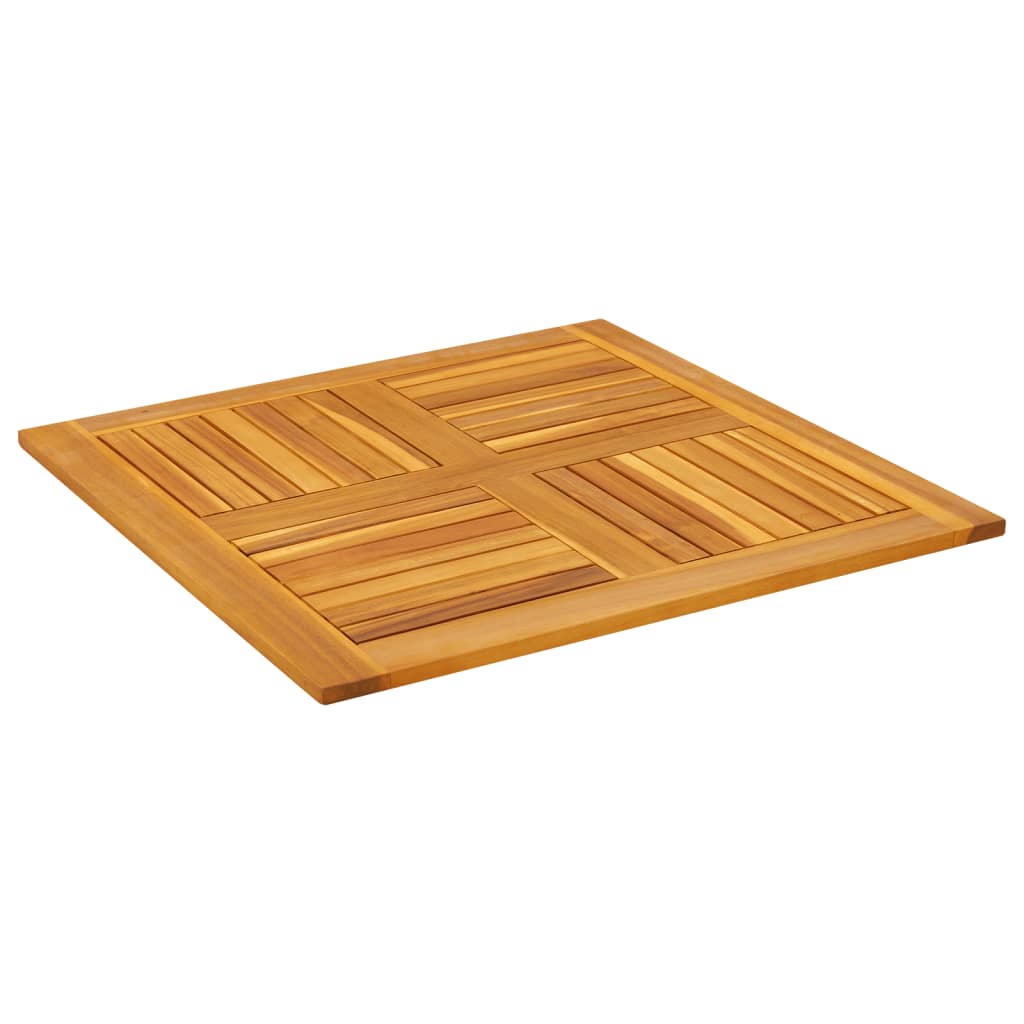 Piano per Tavolo 80x80x2,2 cm Quadrato Legno Massello di Faggio 4004256