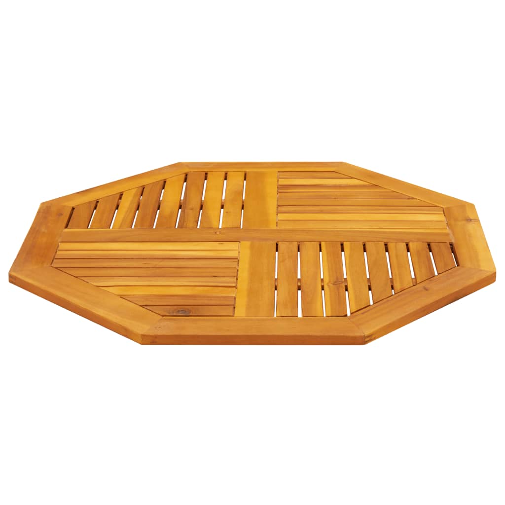 Piano per Tavolo 90x90x2,2 cm Ottagonale Legno Massello Acacia 4004263