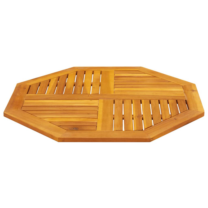 Piano per Tavolo 90x90x2,2 cm Ottagonale Legno Massello Acacia 4004263