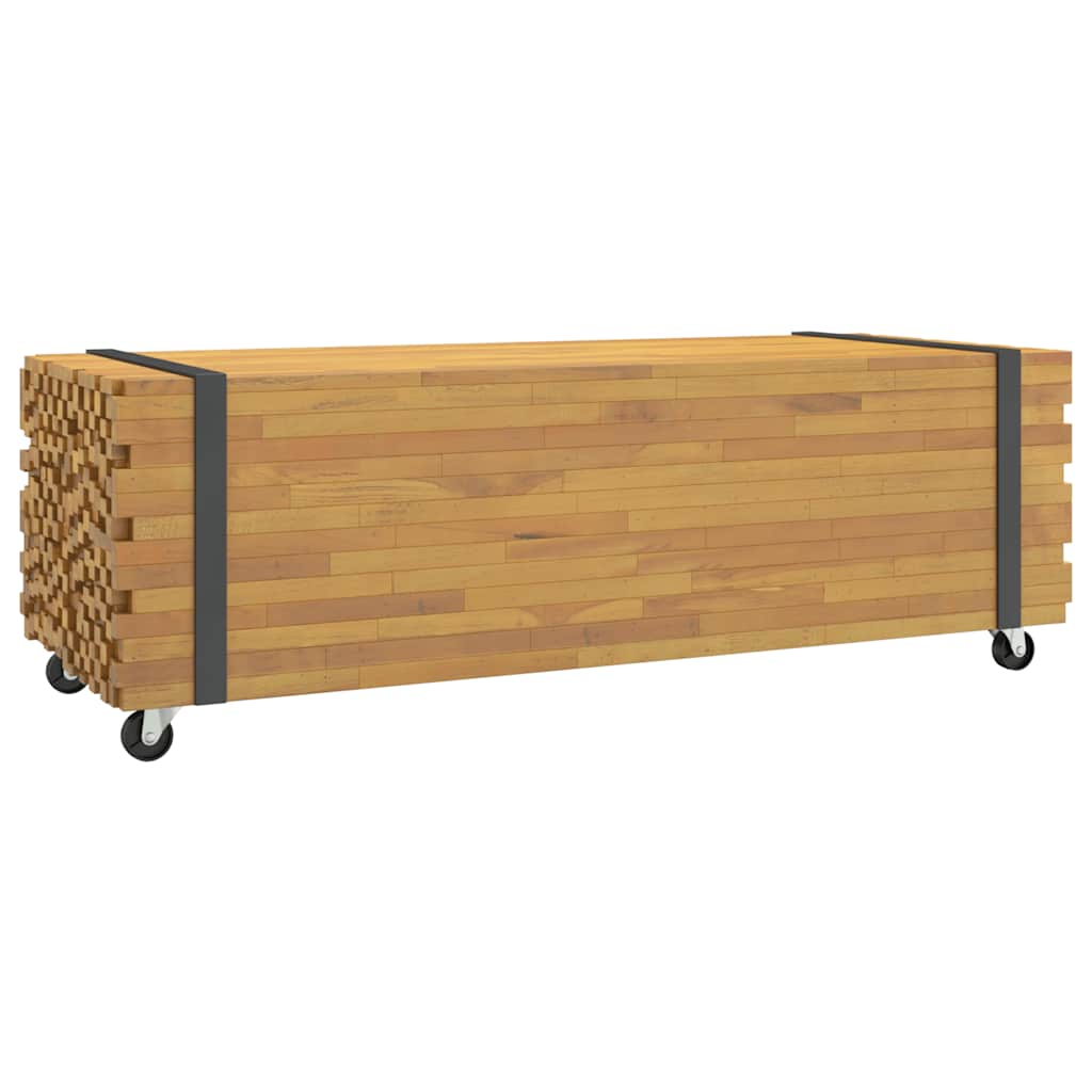 Tavolino da Salotto 110x45x35 cm in Legno Massello di Teak 4009311