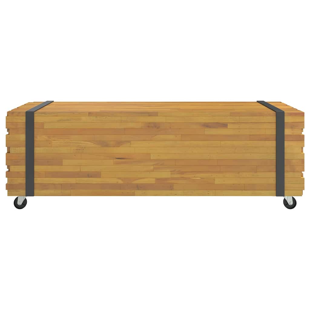 Tavolino da Salotto 110x45x35 cm in Legno Massello di Teak 4009311
