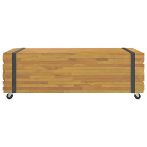 Tavolino da Salotto 110x45x35 cm in Legno Massello di Teak 4009311