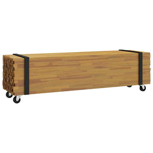 Supporto TV Marrone 110 x 30 x 30 cm Legno di teak solido 4009312