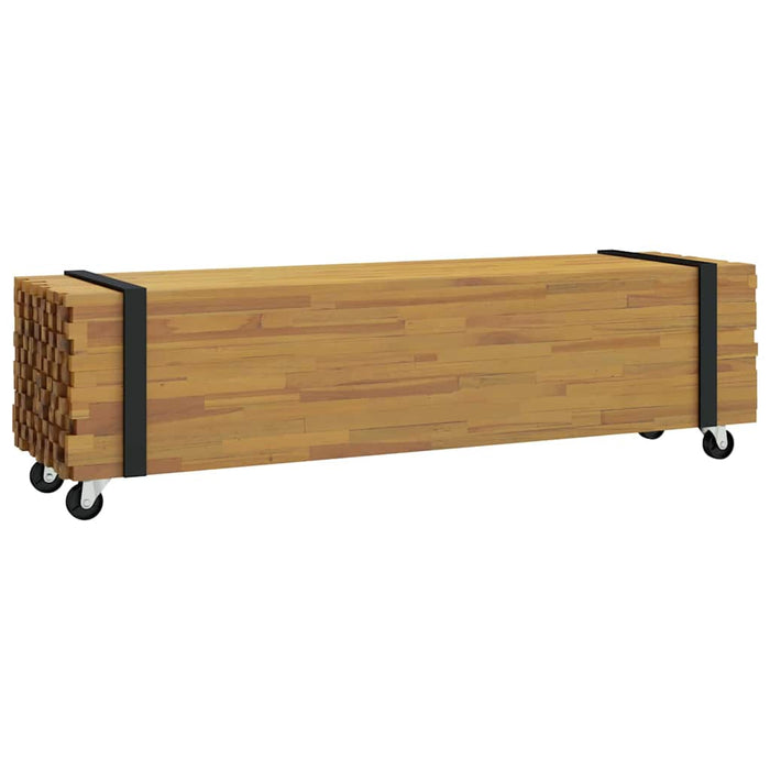 Supporto TV Marrone 110 x 30 x 30 cm Legno di teak solido 4009312