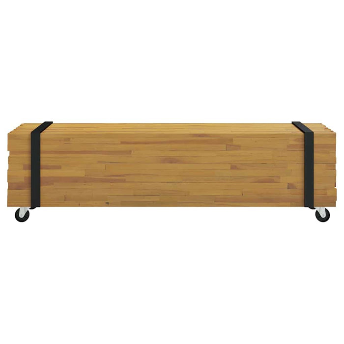 Supporto TV Marrone 110 x 30 x 30 cm Legno di teak solido 4009312