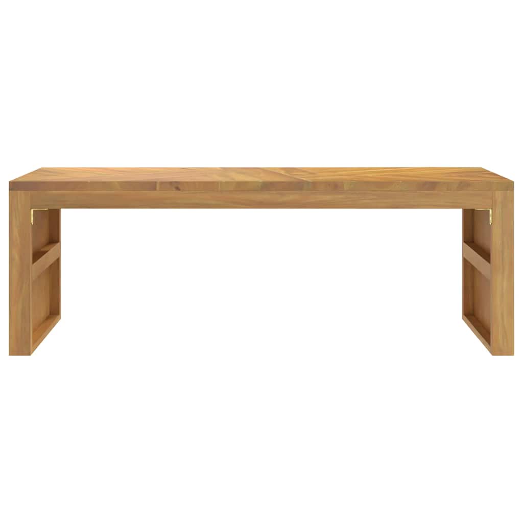 Tavolino da Salotto 110x35x38 cm in Legno Massello di Teak