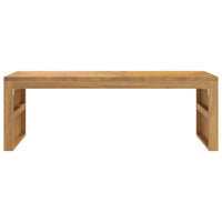 Tavolino da Salotto 110x35x38 cm in Legno Massello di Teak