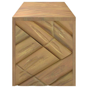 Tavolino da Salotto 110x35x38 cm in Legno Massello di Teak