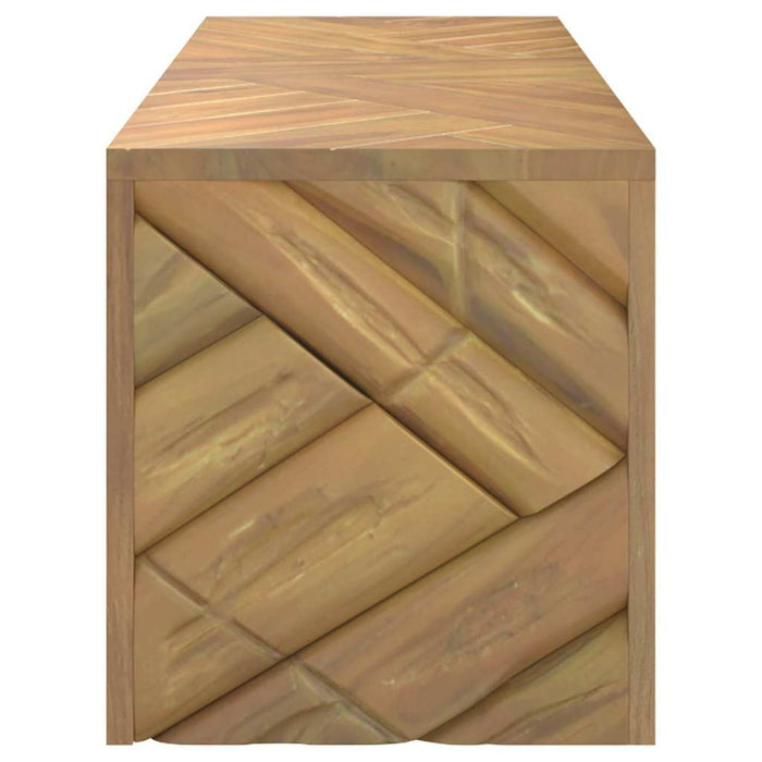 Tavolino da Salotto 110x35x38 cm in Legno Massello di Teak