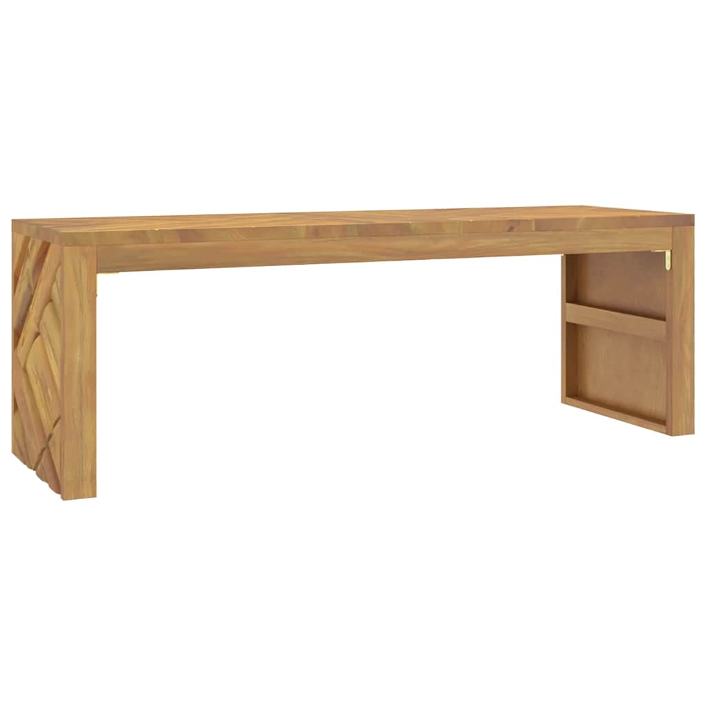 Tavolino da Salotto 110x35x38 cm in Legno Massello di Teak