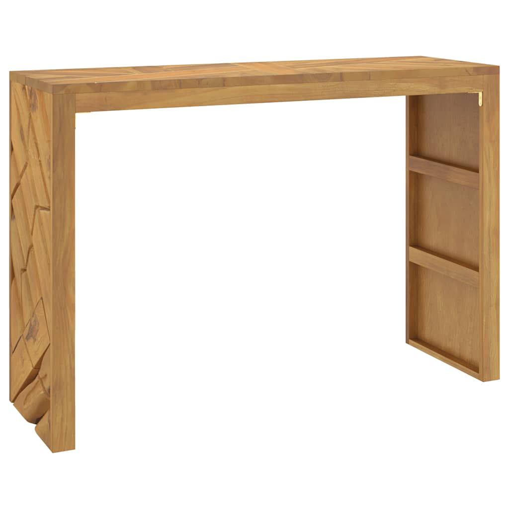 vidaXL Tavolo Consolle 110x35x75 cm in Legno Massello di Teak