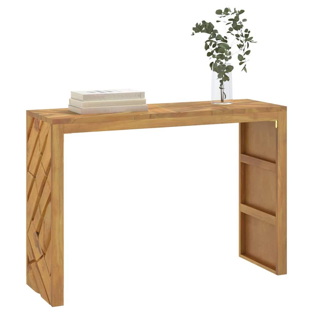 vidaXL Tavolo Consolle 110x35x75 cm in Legno Massello di Teak