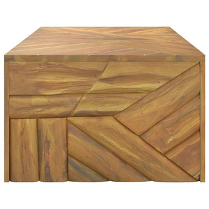vidaXL Tavolino da Salotto 110x60x38 cm in Legno Massello di Teak