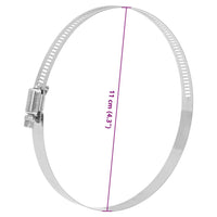Fascette Stringitubo 6pz 91-110 mm in Acciaio Inox 304 4008073