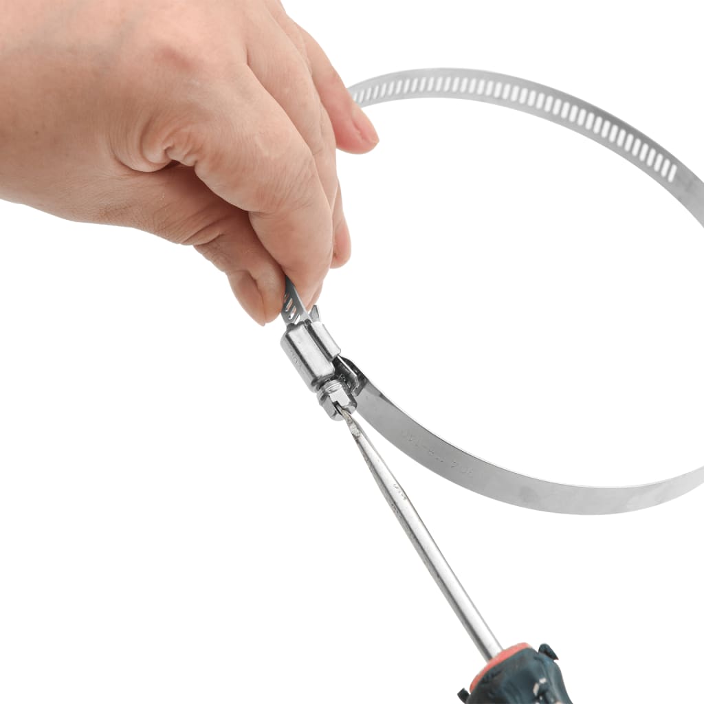 vidaXL Fascette Stringitubo 6pz 91-220 mm in Acciaio Inox 304