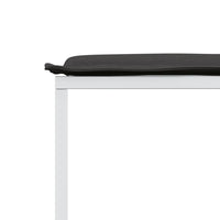 vidaXL Sgabelli Giardino con Cuscini 4 pz Bianchi Acciaio e Textilene