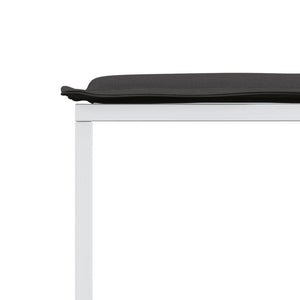 vidaXL Sgabelli Giardino con Cuscini 4 pz Bianchi Acciaio e Textilene