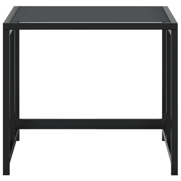 Sgabelli da Giardino 4 pz Neri in Acciaio e Textilene