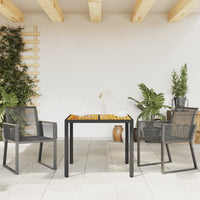 vidaXL Sedie da Giardino Set 2 pz Polyrattan Nero