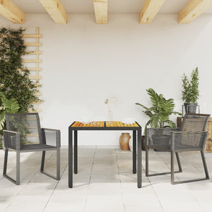 vidaXL Sedie da Giardino Set 2 pz Polyrattan Nero
