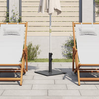 vidaXL Base per Ombrellone per Pali Ø32/38/48 mm 17 kg Quadrata