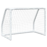 Porte Calcio Bambini 2pz con Pallone Bianco 64x35x48 cm Metallo 4008436