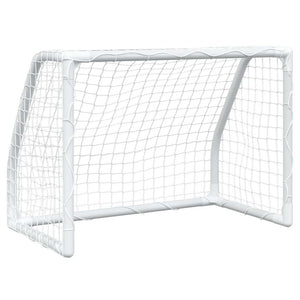 Porte Calcio Bambini 2pz con Pallone Bianco 64x35x48 cm Metallo 4008436
