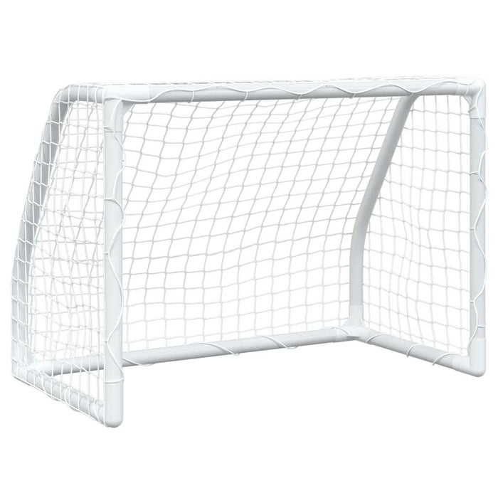 Porte Calcio Bambini 2pz con Pallone Bianco 64x35x48 cm Metallo 4008436