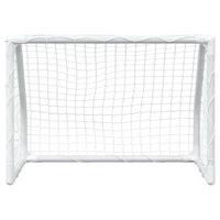 Porte Calcio Bambini 2pz con Pallone Bianco 64x35x48 cm Metallo 4008436
