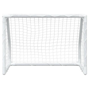 Porte Calcio Bambini 2pz con Pallone Bianco 64x35x48 cm Metallo