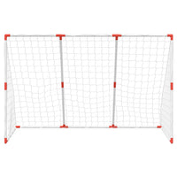 Porte Calcio Bambini con Palloni 2 in 1 Bianche 184x64x124 cm 4008437