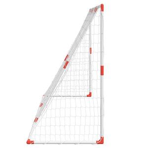 Porte Calcio Bambini con Palloni 2 in 1 Bianche 184x64x124 cm 4008437