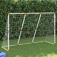 Porte Calcio Bambini con Palloni 2 in 1 Bianche 184x64x124 cm 4008437