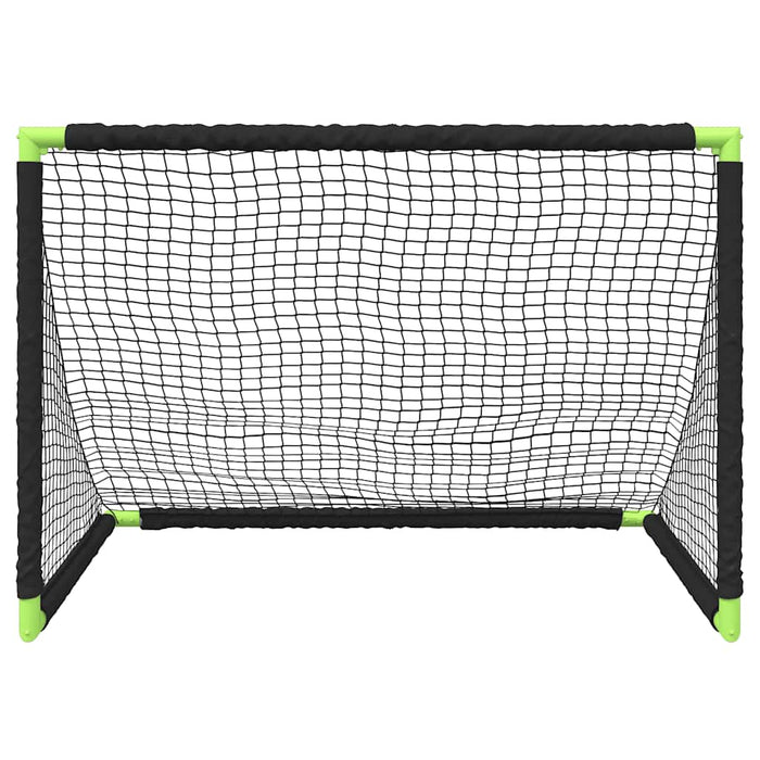 Porta da Calcio per Bambini Pieghevole Nera 90x64x64 cm 4008438
