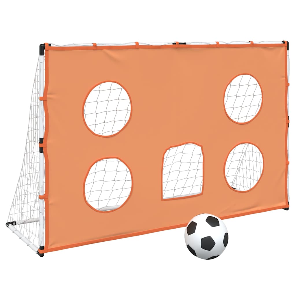Porta Calcio Bambini Tappeto Bersagli e Pallone 182x62x118 cm 4008439