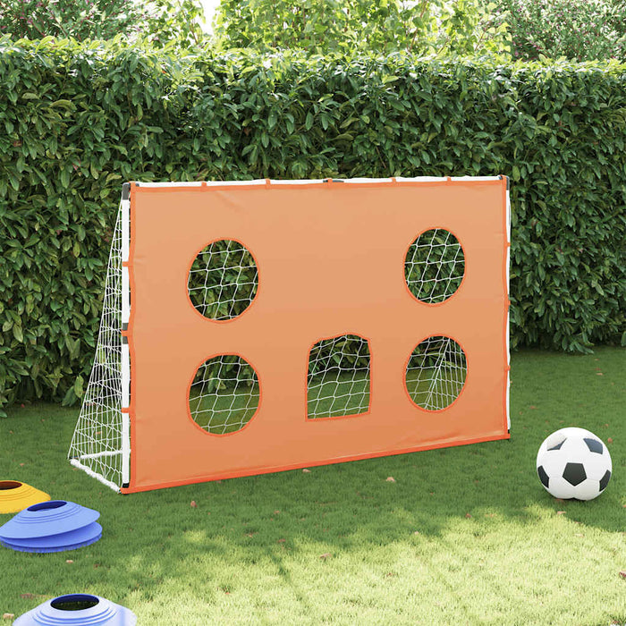 Porta Calcio Bambini Tappeto Bersagli e Pallone 182x62x118 cm 4008439