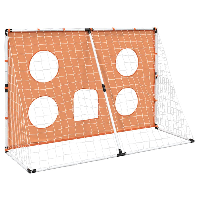 Porta Calcio Bambini Tappeto Bersagli e Pallone 182x62x118 cm 4008439