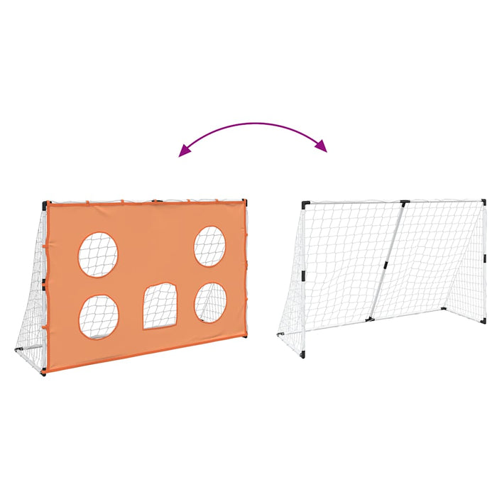 Porta Calcio Bambini Tappeto Bersagli e Pallone 182x62x118 cm 4008439