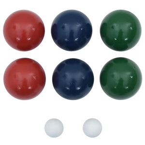 Set Bocce 8 pz con Custodia Trasporto in Legno Massello di Pino 4008441