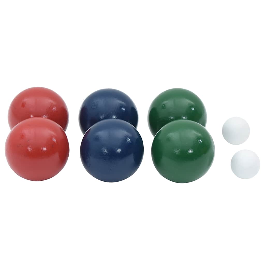 Set Bocce 8 pz con Custodia Trasporto in Legno Massello di Pino 4008441