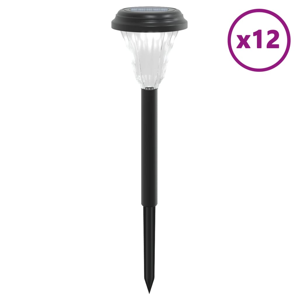Luci Solari per Percorsi con Picchetti 12 pz Bianche 4008190