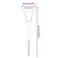 Luci Solari per Percorsi con Picchetti 12 pz Bianche 4008190